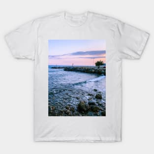 Sunset Beach Horizon Sea Sky Meditation T-Shirt